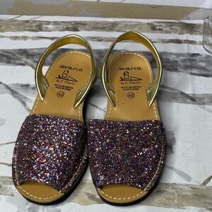 Avarca by C. Oztuno Wedge Sparkle Sandals